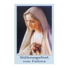 Sühnegebet von Fatima-Gebetszettel